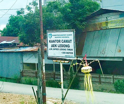 Kecamatan Aek Ledong, Kabupaten Asahan