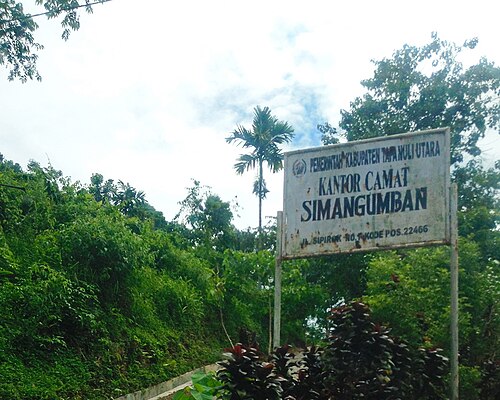 Kecamatan Simangumban, Kabupaten Tapanuli Utara